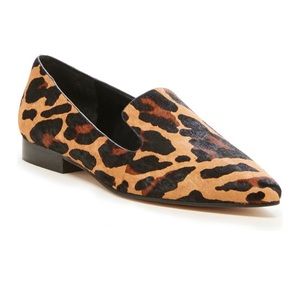 Sole Society So-Kapa Loafer Flat Size 7 Leopard
